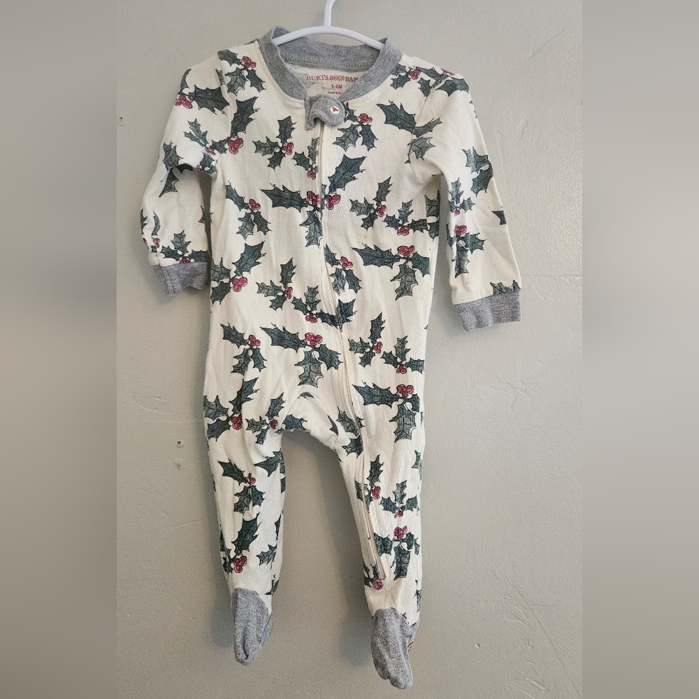 Burt's Bees Baby Holly Print Kids Footie